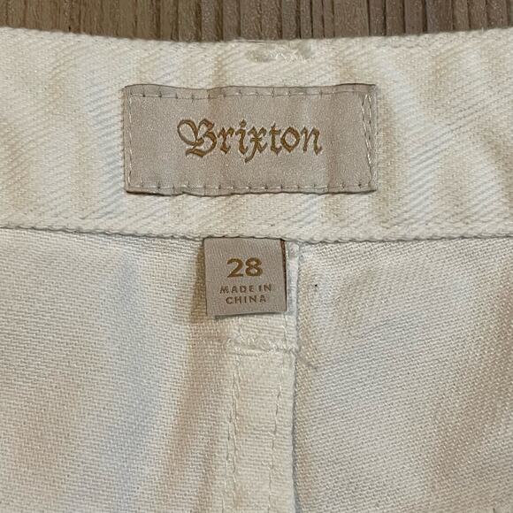 Brixton NWT White High Waisted Carpenter Jean - size 28 - Picture 6 of 8